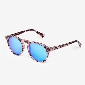 HAWKERS Unisex Sunglasses Carey Grey with Clear Blue Lenses